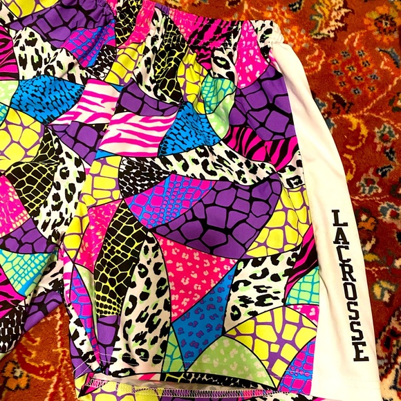 Wave One Lacrosse Shorts, Fun Pattern - Picture 2 of 3